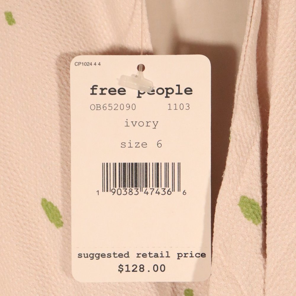 NWT Free People X Revolve Abbie Mini Dress Ivory - Picture 6 of 15